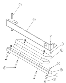 Rear Bumper Diagram and Parts List for M48-HN 53AB5E6V750-20-HP Cub Cadet Lawn Tractor
